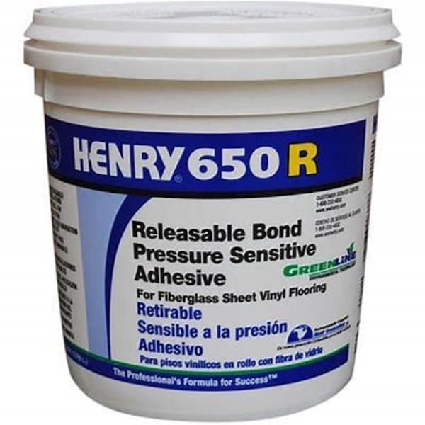 Henry 650R Releasable Bond Pressure Sensitive Adhesive QT